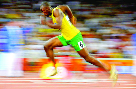 Usain Bolt, resignado a comer verduras