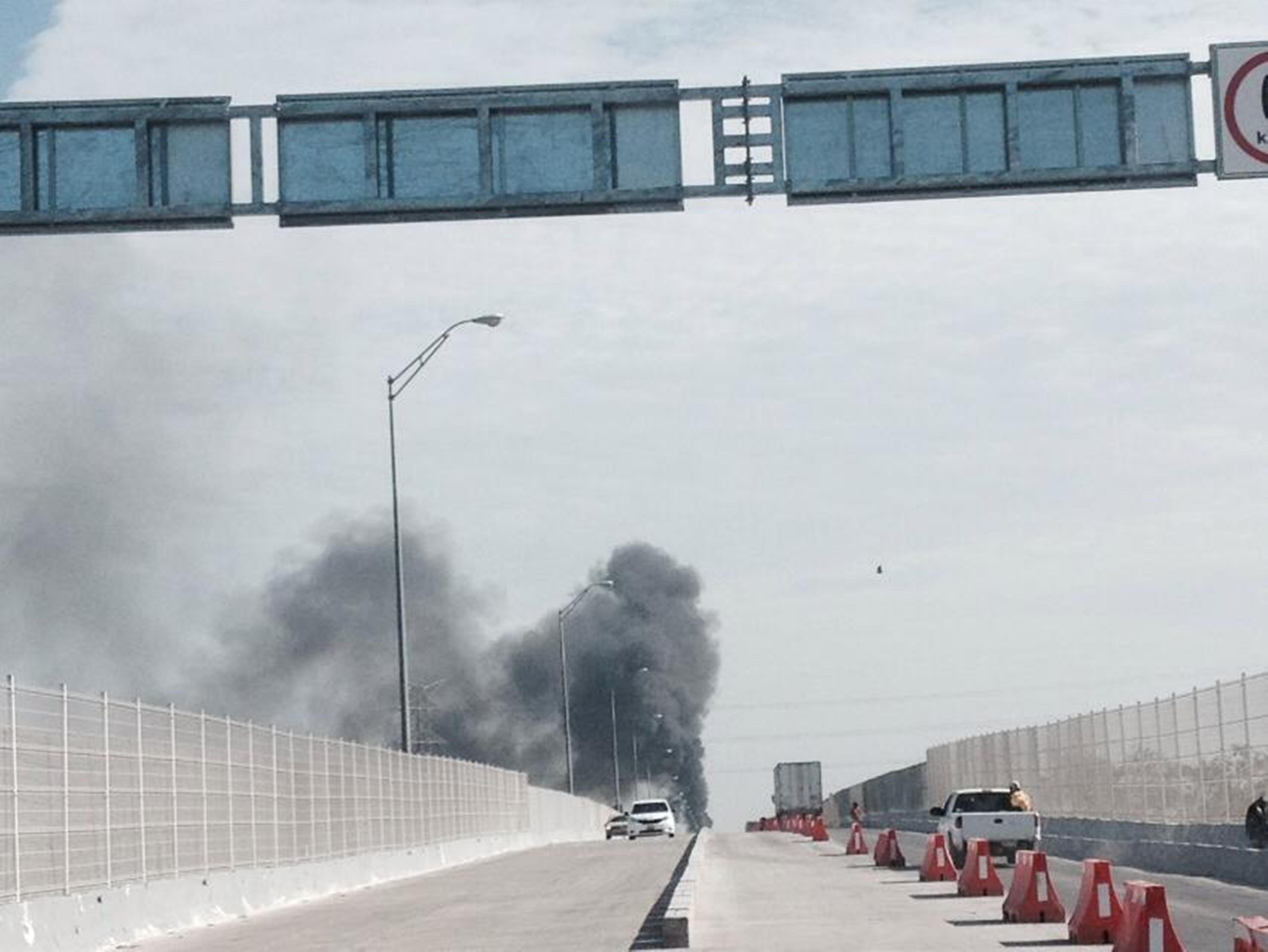 Alerta incendio y provoca cierre en puente Reynosa-Pharr