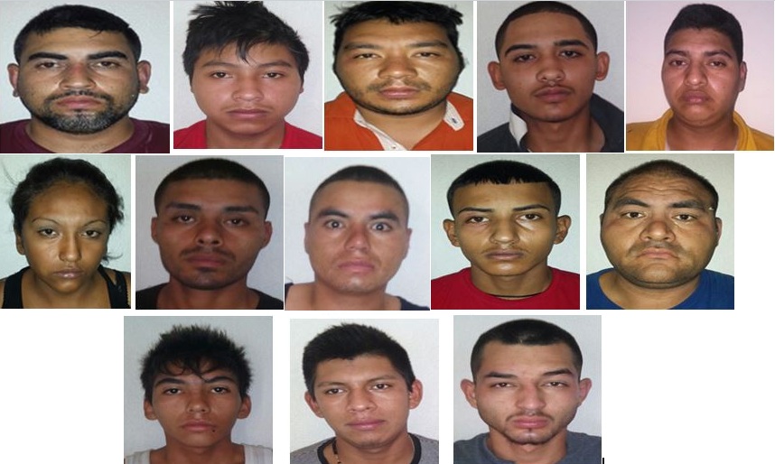 Capturan a 13 por dar protección a delincuentes