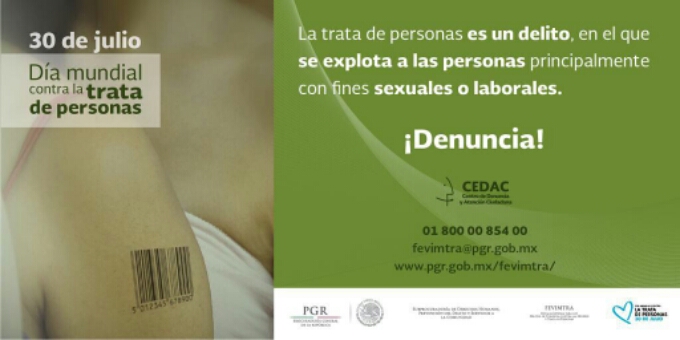 Iniciaron 67 investigaciones por Trata de personas en seis meses: PGR