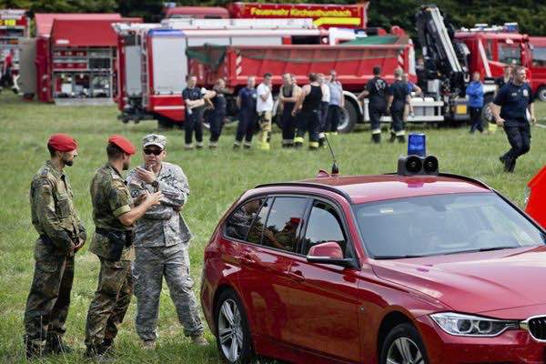 Un avión militar de EU se estrella en Alemania