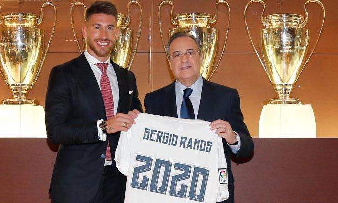 Sergio Ramos renueva con el Real Madrid hasta 2020