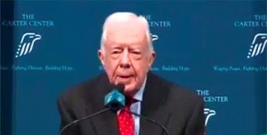 Ex presidente Jimmy Carter tiene cáncer en el cerebro