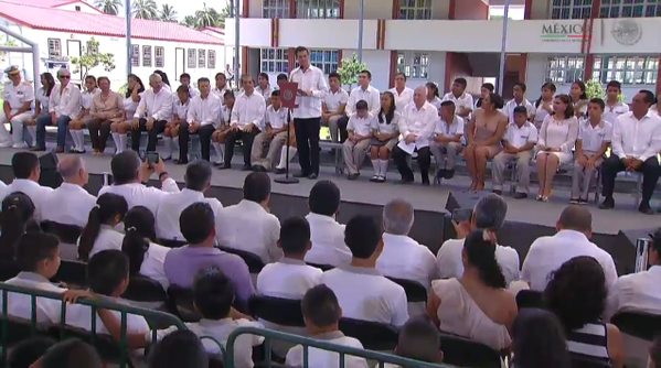 La reforma educativa va, en beneficio de todos los niños: Peña Nieto