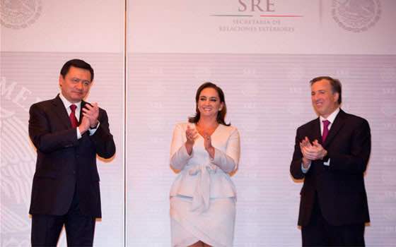Claudia Ruiz Massieu ofrece reforzar actuación internacional de México