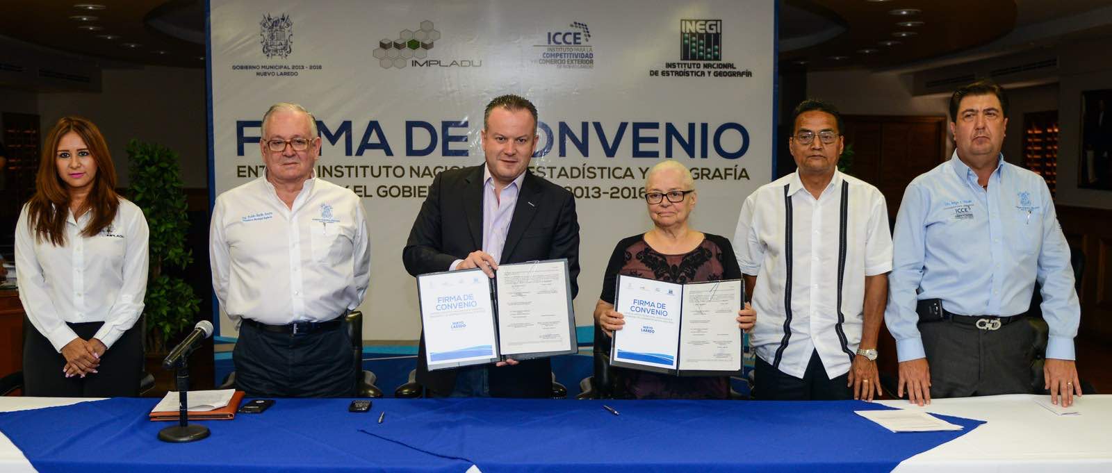 Firma gobierno municipal convenio de colaboración con INEGI