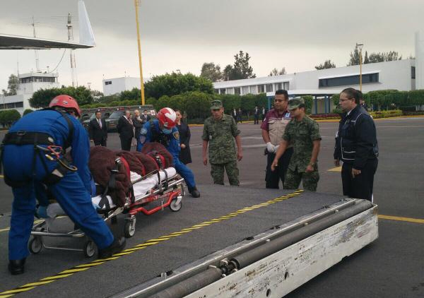 Trasladan a sobrevivientes de ataque en Egipto al Instituto Nacional de Rehabilitación