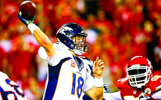 Peyton Manning supera las 70 mil yardas