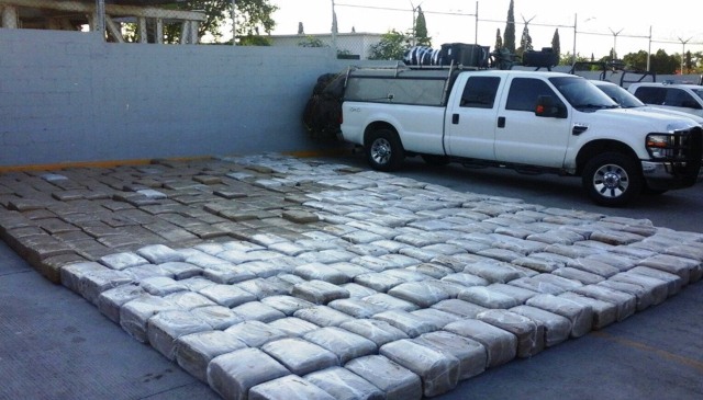 Mandan por mensajería a Reynosa dos toneladas de marihuana