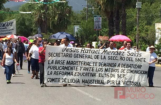 Maestros se dividen; “Se fragmentó la estrategia de lucha”: Oyervides