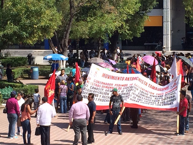 Antorcha Campesina inicia protesta en Ciudad Victoria