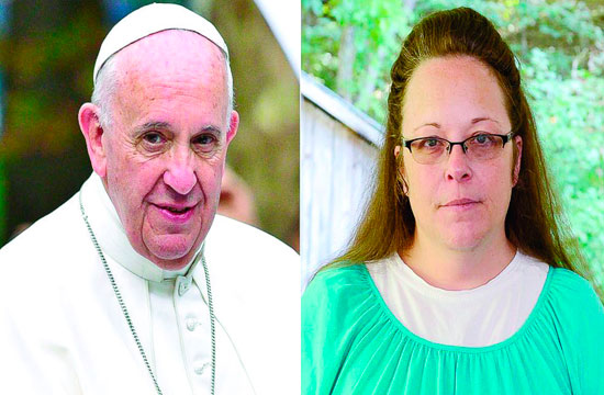 Francisco se reunió en secreto en EU con funcionaria que rechaza las bodas gay