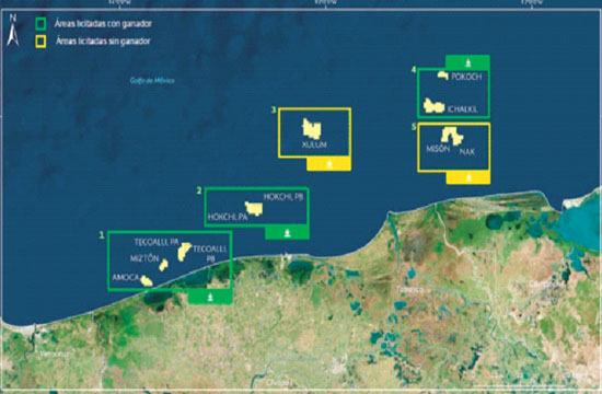 Exitosa, la adjudicación de tres campos petroleros: CNH