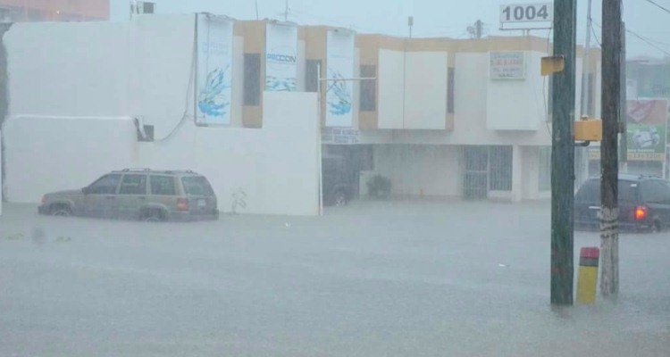 Matamoros bajo el agua