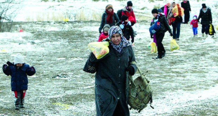 El crudo invierno atrapa a los refugiados