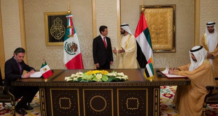 México y Emiratos Árabes firman 13 acuerdos de cooperación y entendimiento