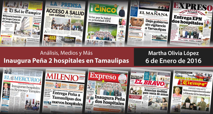 Inaugura Peña 2 hospitales en Tamaulipas; uno trabaja a medias