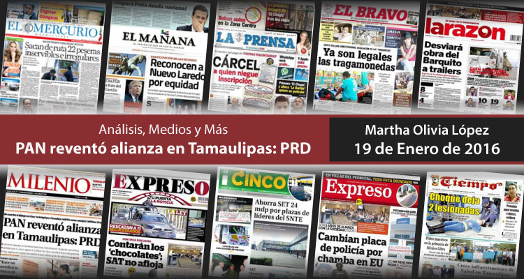 PAN reventó alianza en Tamaulipas: PRD
