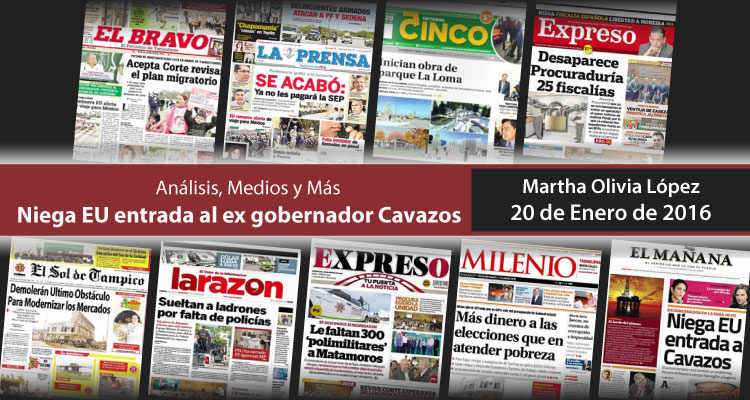 Niega EU entrada al ex gobernador Cavazos