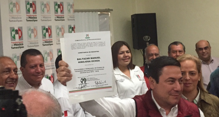 Recibe Balta constancia de registro