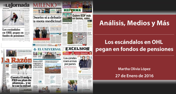 Los escándalos en OHL pegan en fondos de pensiones