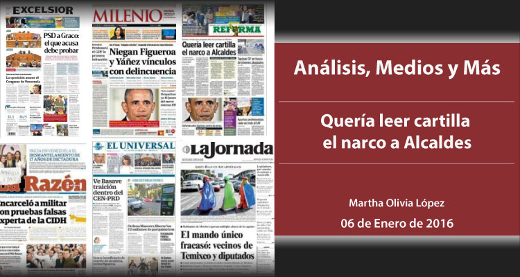 Quería leer cartilla el narco a Alcaldes