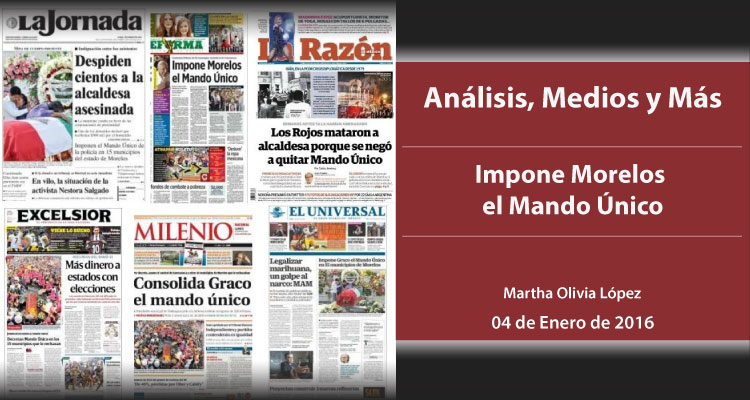 Impone Morelos el Mando Único