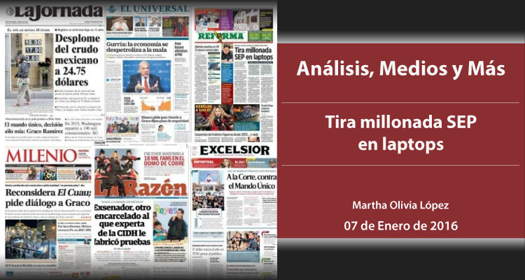 Tira millonada SEP en laptops