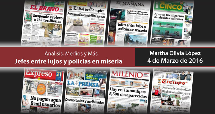 Jefes entre lujos y policías en miseria