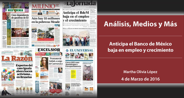 Anticipa el Banco de México baja en empleo y crecimiento
