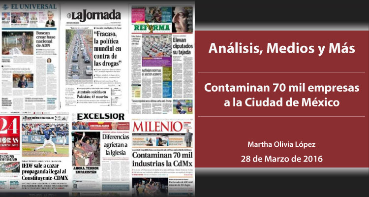 Contaminan 70 mil empresas a la Ciudad de México