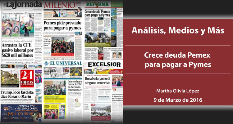 Crece deuda Pemex para pagar a Pymes
