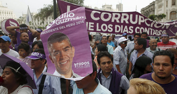 Perú anula candidaturas electorales