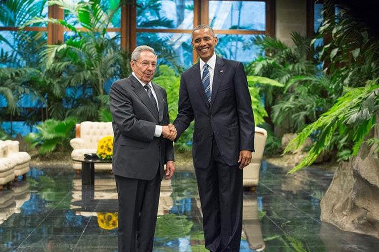 Raúl Castro recibe oficialmente a Obama en La Habana