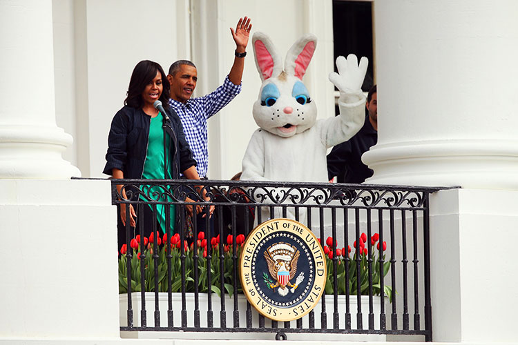 Los Obama celebran su última Pascua en la Casa Blanca
