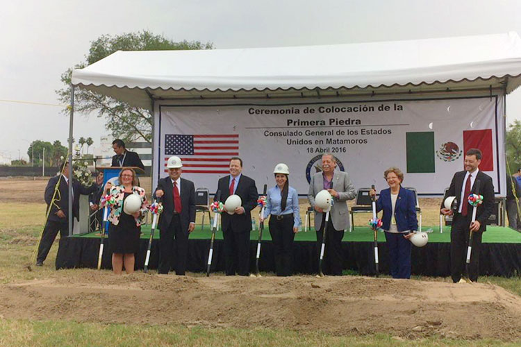 Inicia construcción de Consulado de EU en matamoros