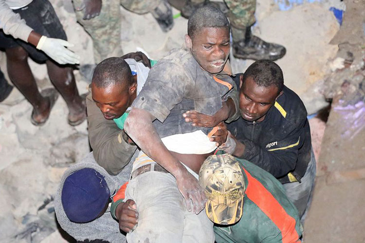 Se contabilizan 7 fallecidos tras derrumbe en Nairobi