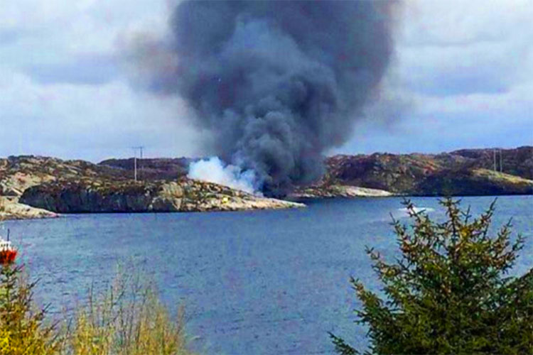 Helicóptero se estrella en Noruega; No hay sobrevivientes