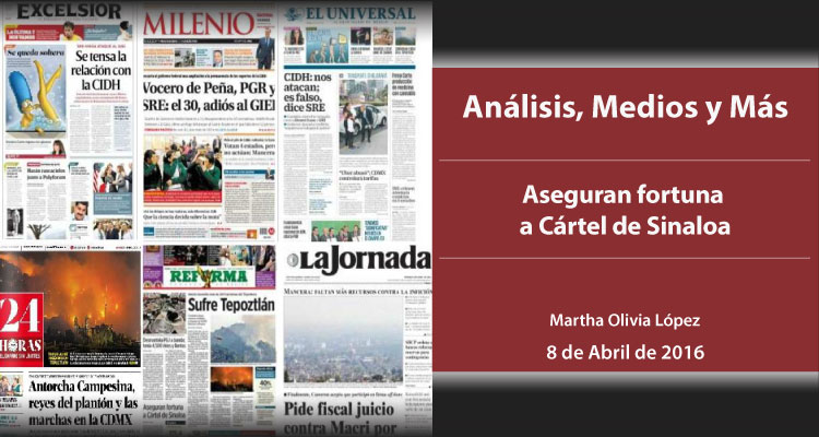 Aseguran fortuna a Cártel de Sinaloa