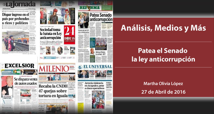 Patea el Senado la ley anticorrupción