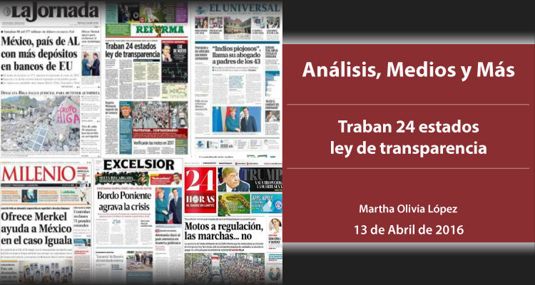 Traban 24 estados ley de transparencia