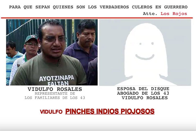“Pinches indios piojosos”, Vidulfo Rosales a padres de normalistas