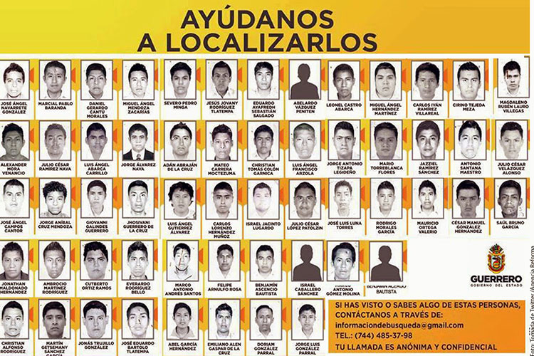 La PGR no tiene fichas de identidad de los 43