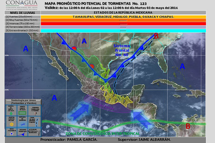 Habrá vientos y lluvias fuertes en Tamaulipas