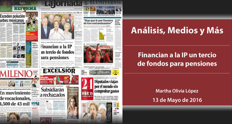 Financian a la IP un tercio de fondos para pensiones