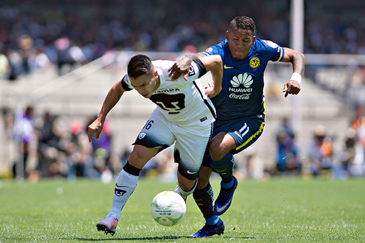 Pumas empata con América y causa Clásico Nacional