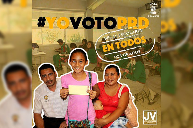 Ofrece Jorge Valdez becas estudiantiles, útiles escolares