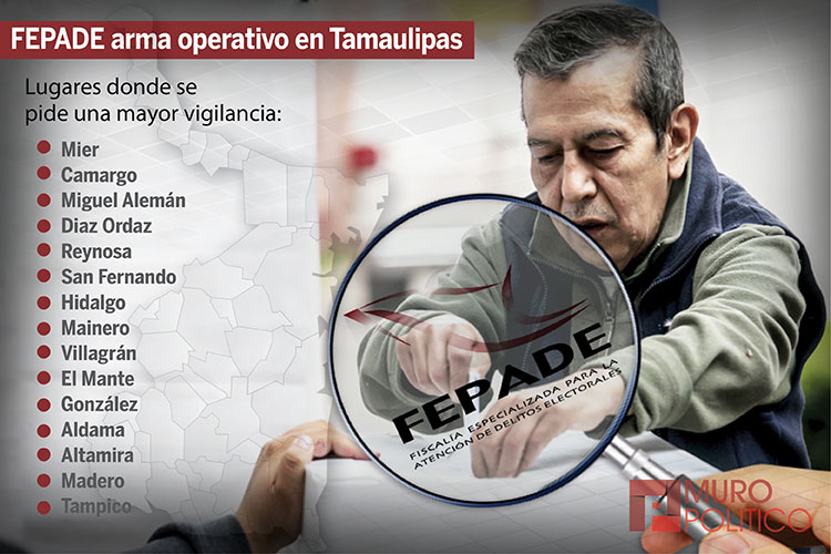 FEPADE y Ejército patrullarán las casillas electorales en Tamaulipas