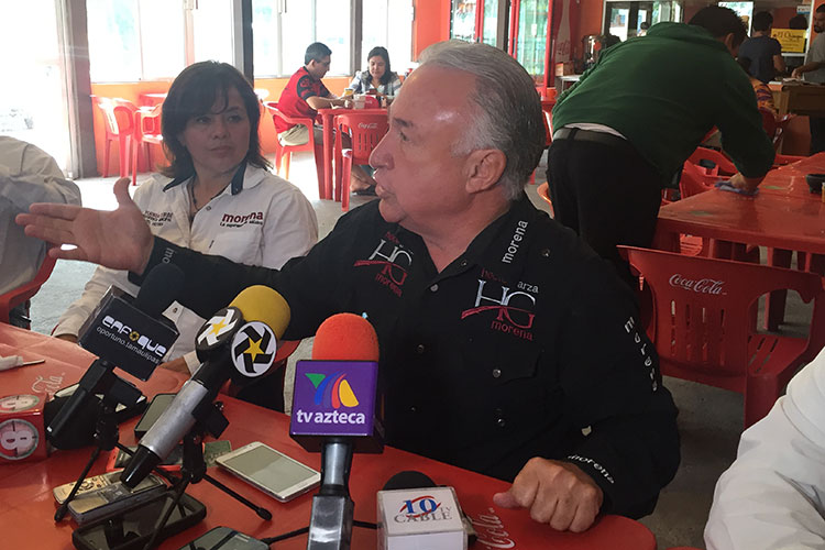 Asegura candidato de MORENA ser presionado por la delincuencia