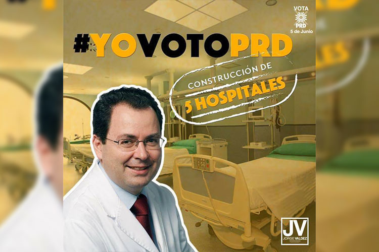 Construirá Gobierno de Jorge Valdez tres nuevos hospitales